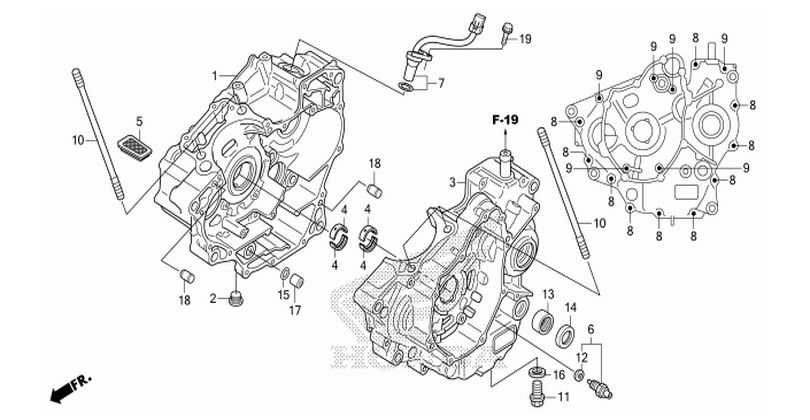 E-13 CRANKCASE