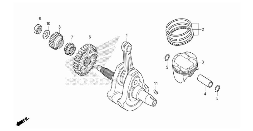 E-14 CRANKSHAFT/PISTON