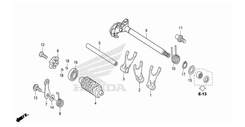 E-17 GEARSHIFT DRUM