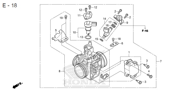 E-18 THROTTLE BODY