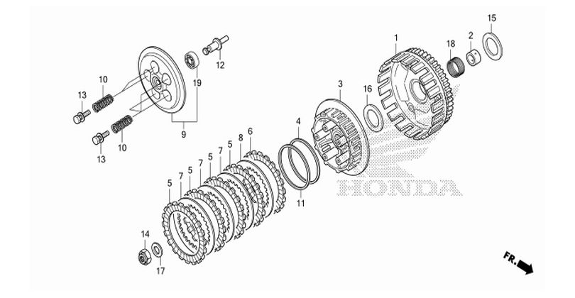 E-7 CLUTCH (CMX300AH, J, K)