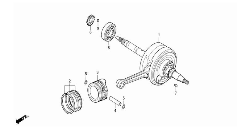 E-14 CRANKSHAFT/PISTON
