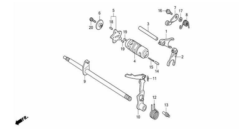 E-16 GEARSHIFT DRUM