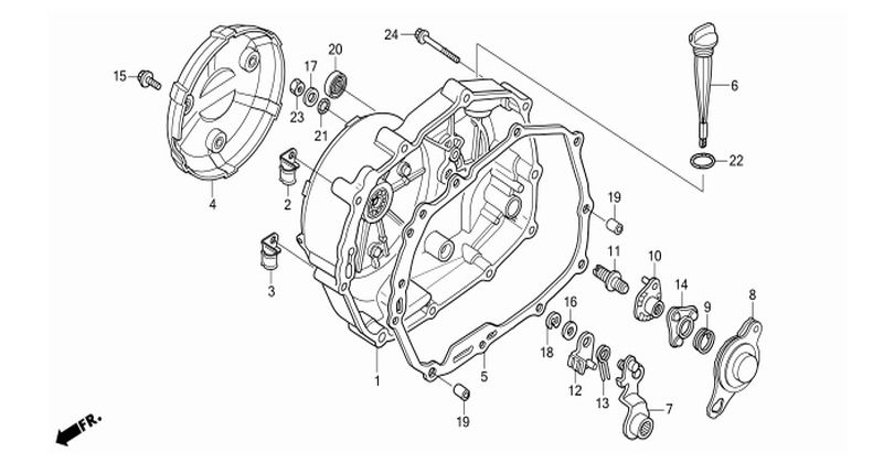 E-5 RIGHT CRANKCASE COVER