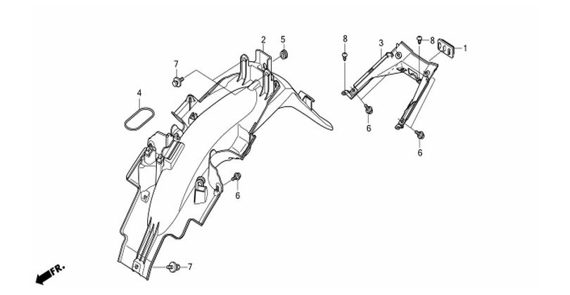 F-23 REAR FENDER(I)