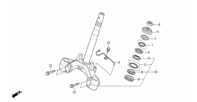 F-6 STEERING STEM