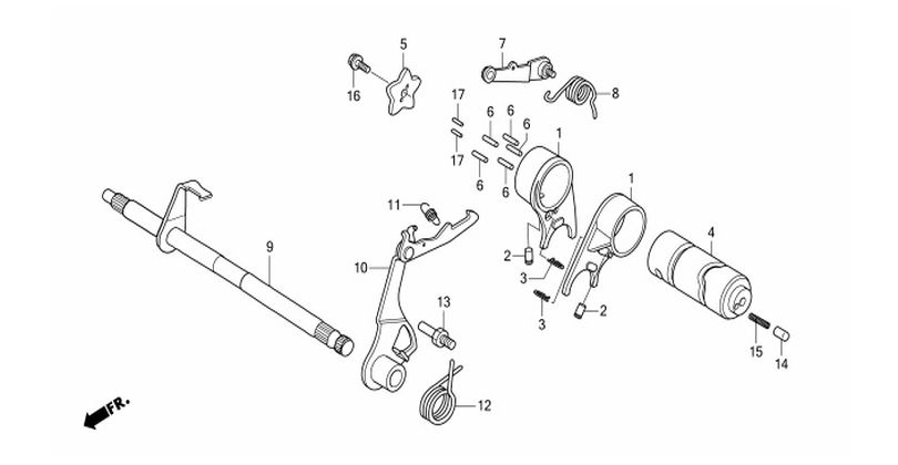 E-17 GEARSHIFT DRUM