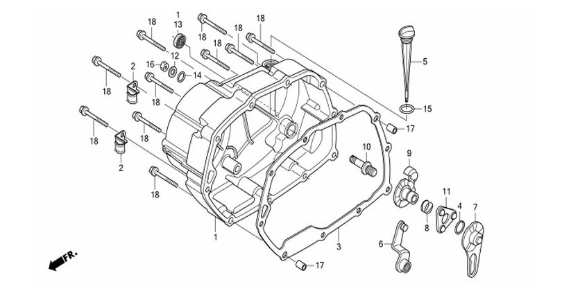 E-6 RIGHT CRANKCASE COVER