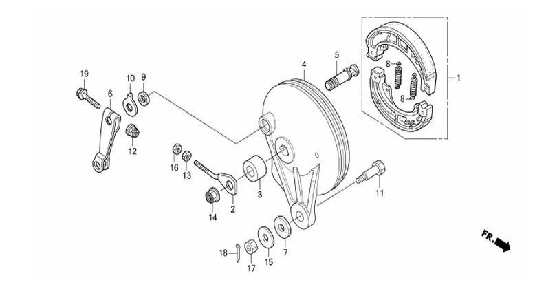 F-10 REAR BRAKE PANEL
