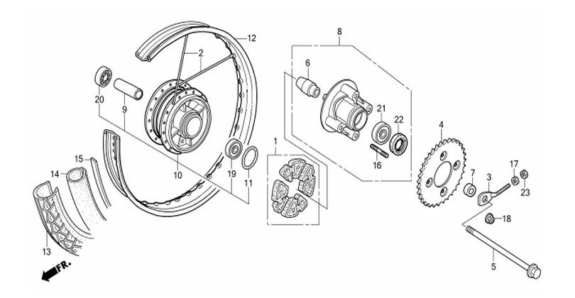 F-11 REAR WHEEL