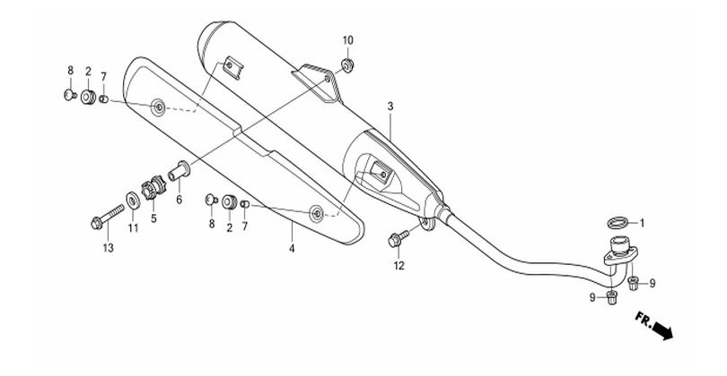 F-17 EXHAUST MUFFLER