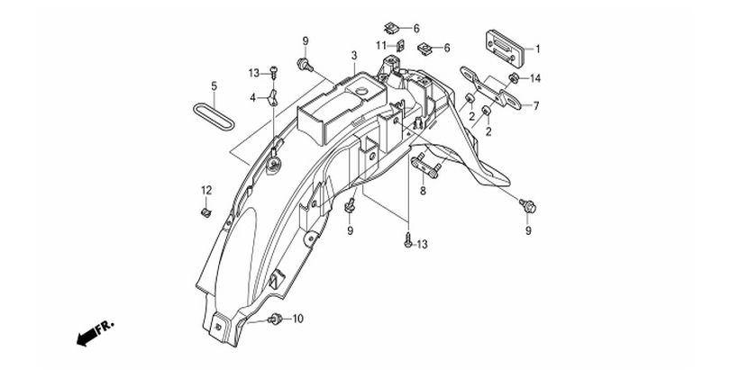 F-23 REAR FENDER
