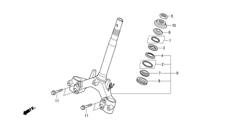 F-5 STEERING STEM