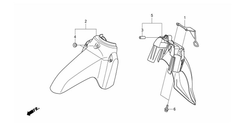 F-6 FRONT FENDER