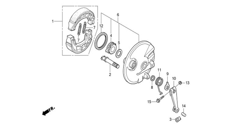 F-8 FRONT BRAKE PANEL