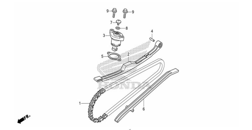 E-4 CAM CHAIN/TENSIONER