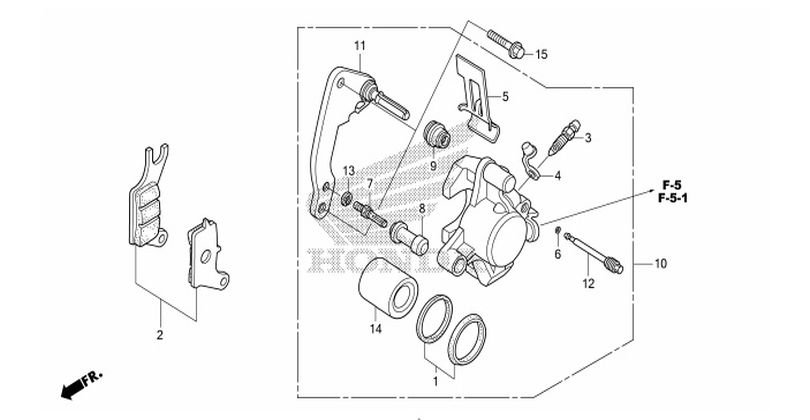 F-14 FRONT BRAKE CALIPER