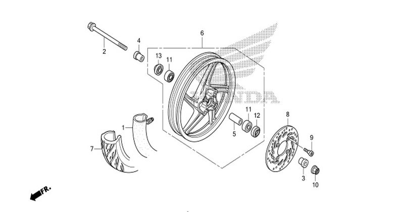 F-15-1 FRONT WHEEL (SPOKE)