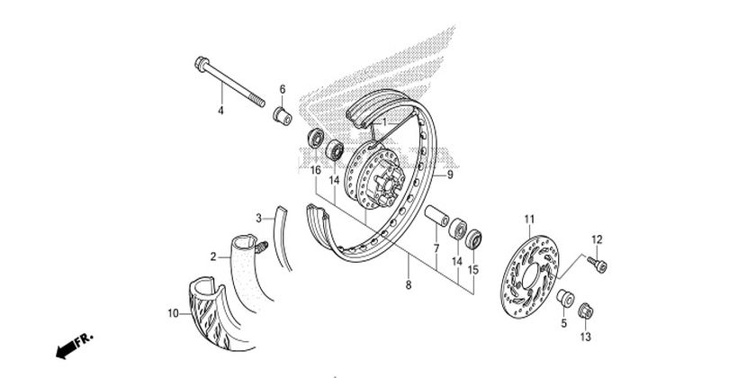 F-15 FRONT WHEEL (SPOKE)