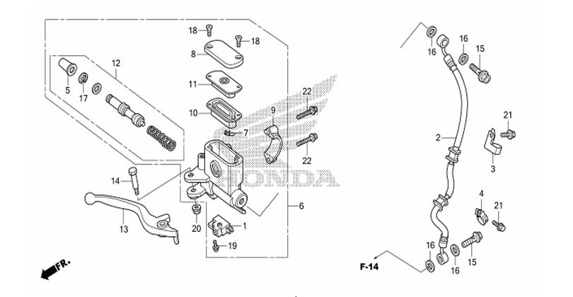 F-5 MASTER CYLINDER