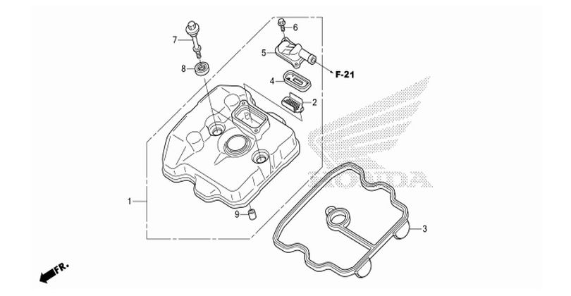 E-1 CYLINDER HEAD COVER