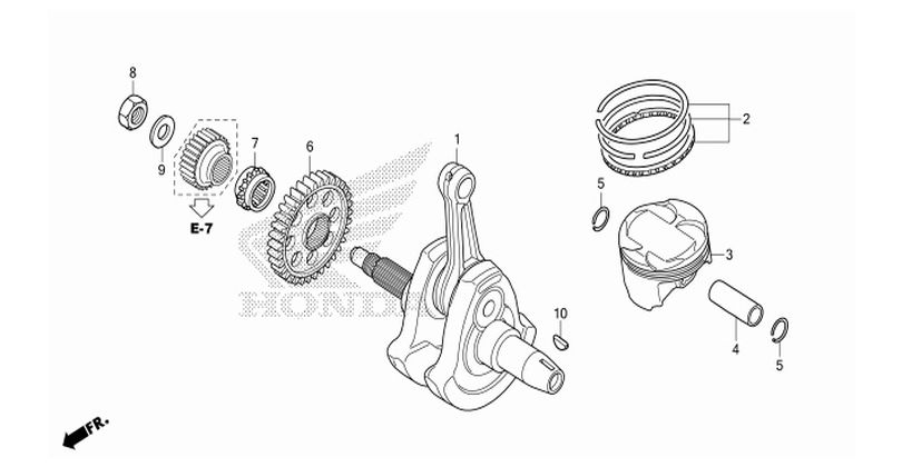 E-14 CRANKSHAFT/PISTON