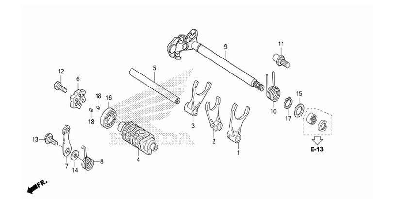E-17 GEARSHIFT DRUM
