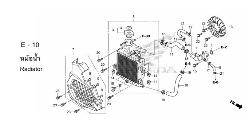E-10 RADIATOR
