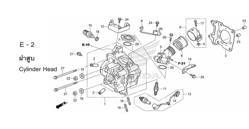 E-2 CYLINDER HEAD 27