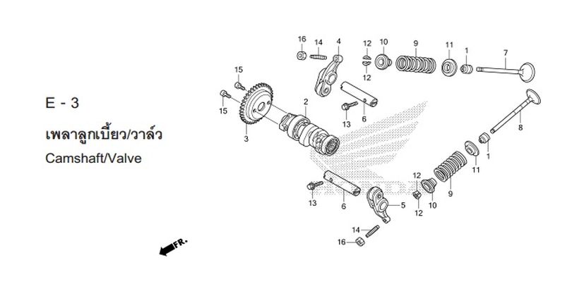 E-3 CAMSHAFT/VALVE