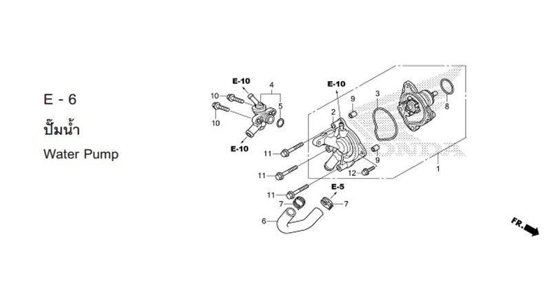 E-6 WATER PUMP