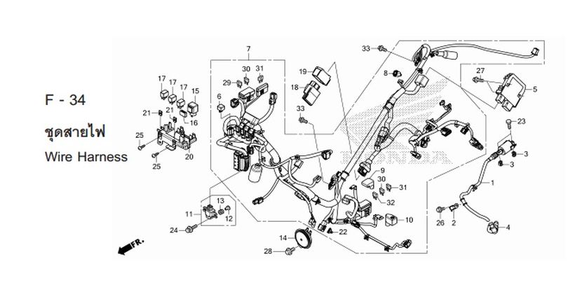F-34 WIRE HARNESS