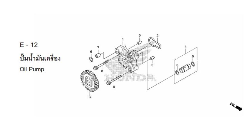 E-12 OIL PUMP