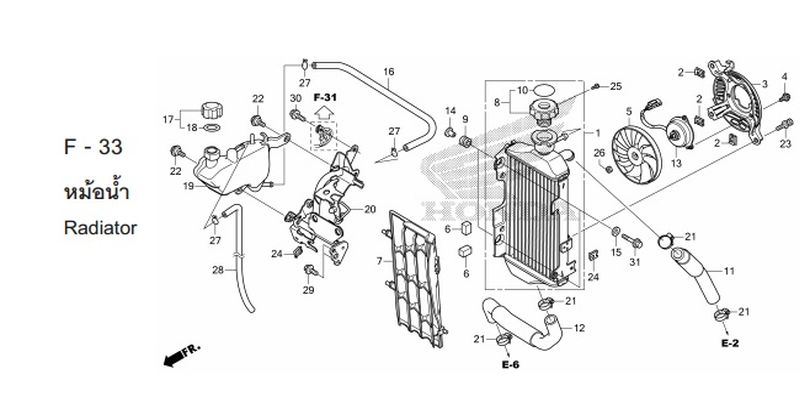 F-33 RADIATOR