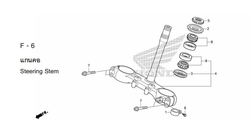 F-6 STEERING STEM