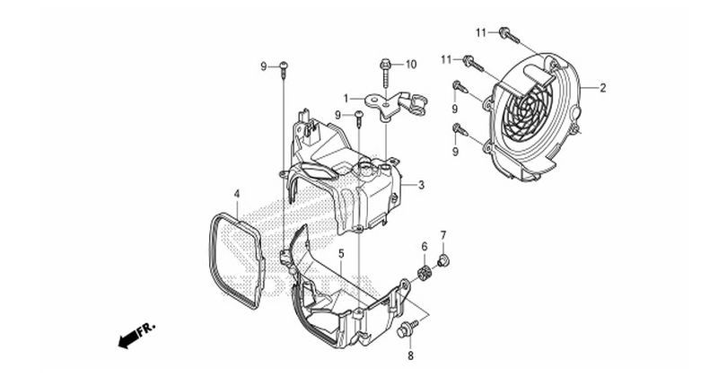 E-1 SHROUD/FAN COVER