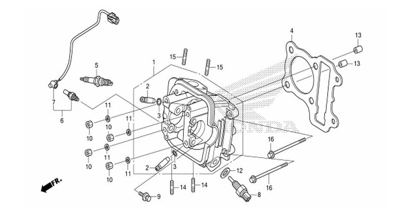 E-3 CYLINDER HEAD
