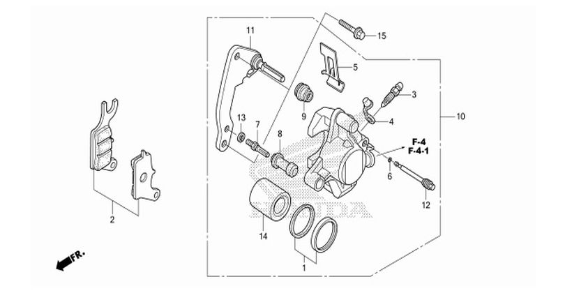 F-12 FRONT BRAKE CALIPER