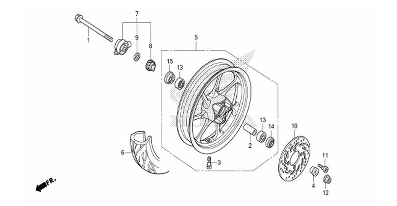 F-13-1 FRONT WHEEL