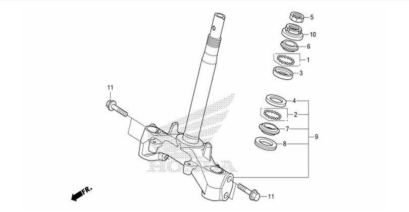 F-6 STEERING STEM