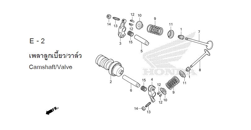 E-2 CAMSHAFT/VALVE