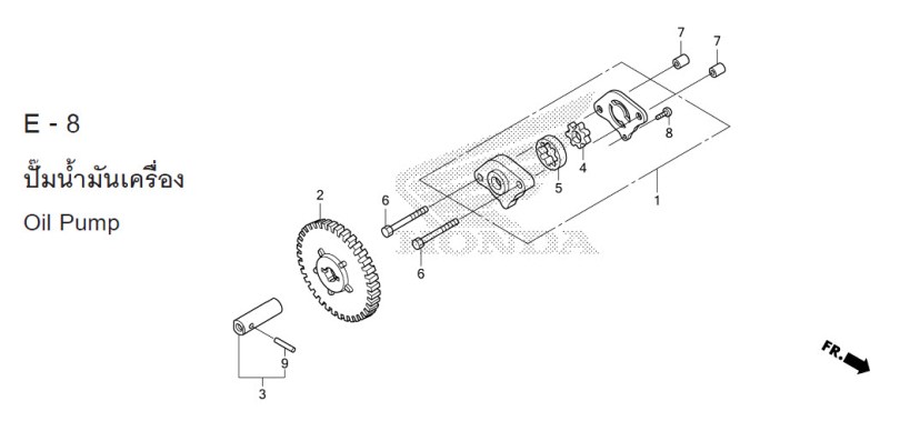 E-8 OIL PUMP