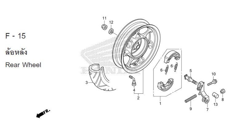 F-15 REAR WHEEL