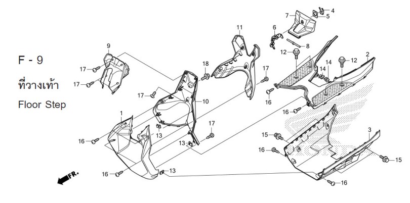 F-9 FLOOR STEP