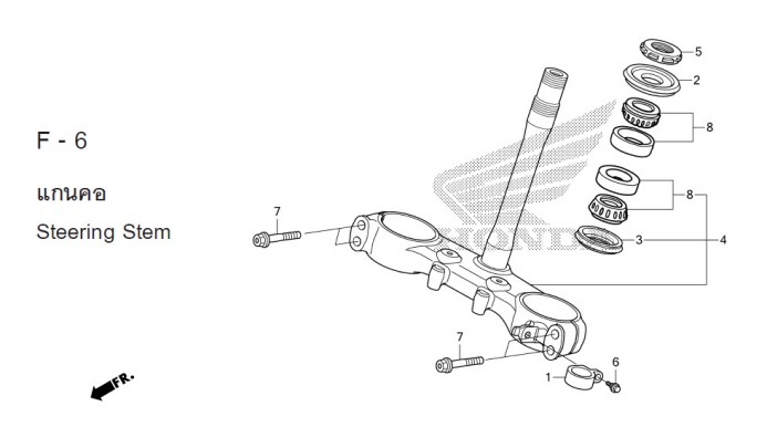 F-6 STEERING STEM