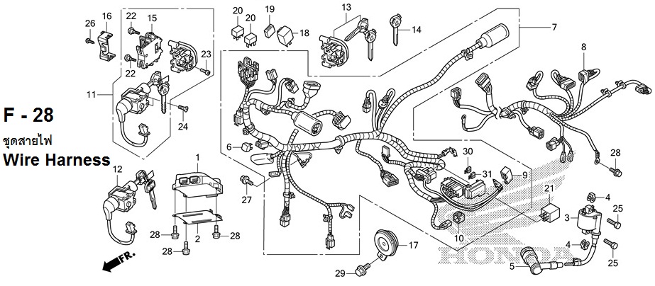 F-28 WIRE HARNESS