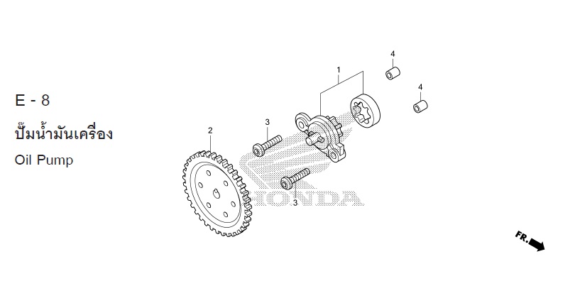 E-8 OIL PUMP