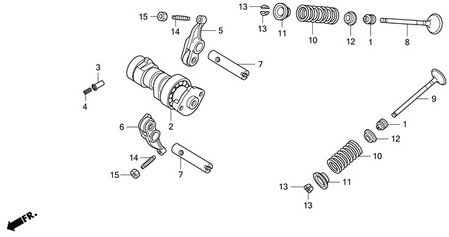 E-3 CAM SHAFVVALVE