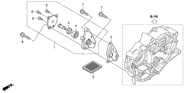 E-8 OIL PUMP