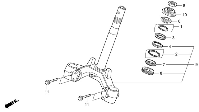 F-6 STEERING STEM
